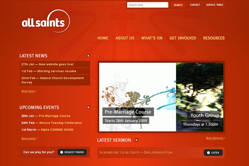 Screenshot on All Saints