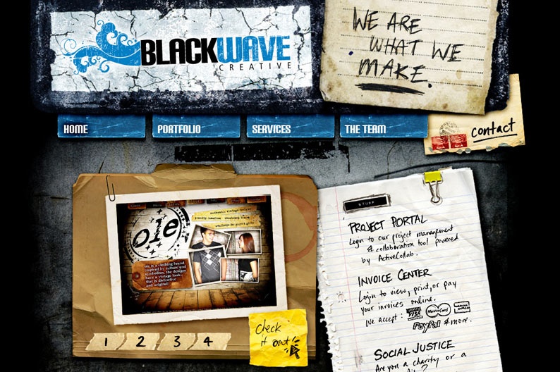 Screenshot on Black Wave