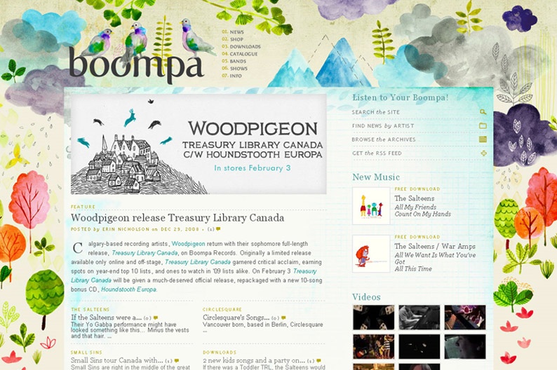 Screentshot on http://www.boompa.ca