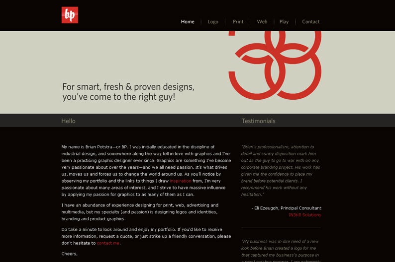 Screentshot on http://www.bpdesign.ca
