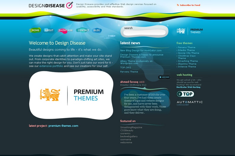 Screentshot on http://www.designdisease.com