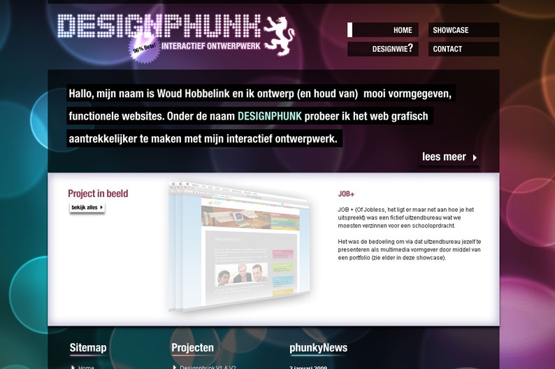 Screentshot on http://www.designphunk.com