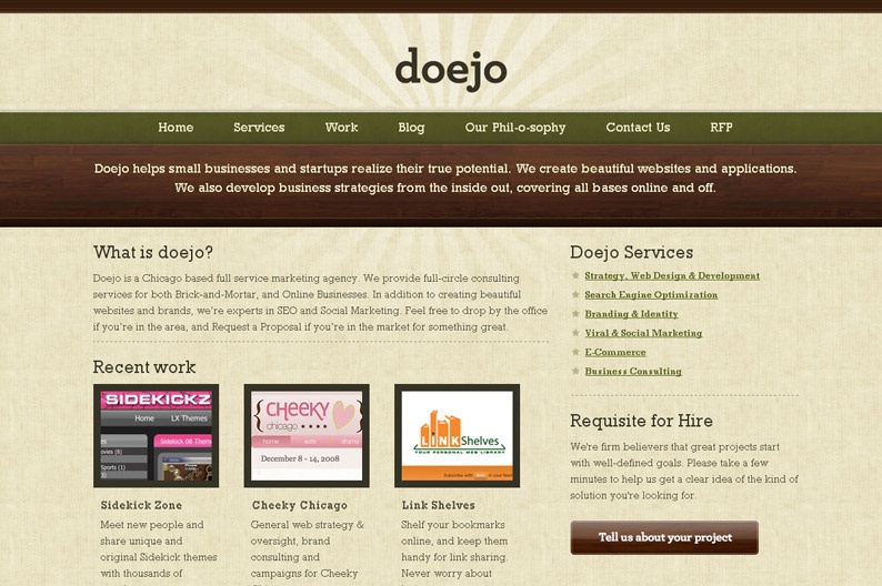Screentshot on http://www.doejo.com