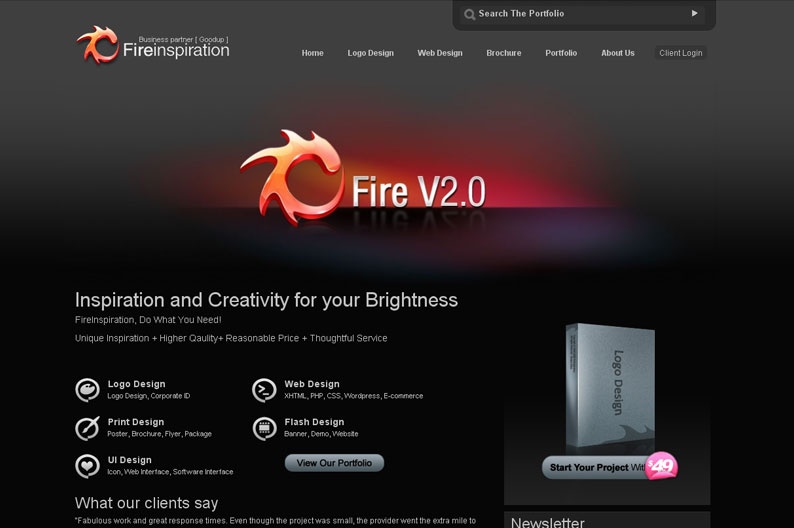 Screenshot on Fire Inspiration
