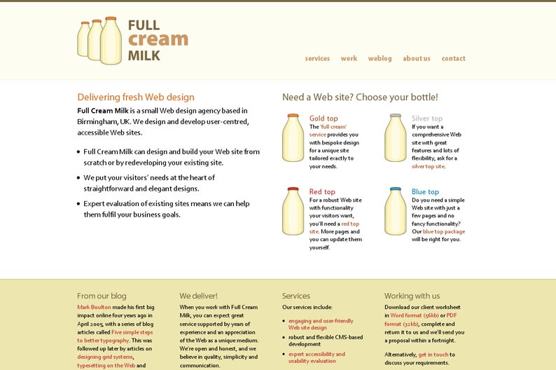 Screenshot on Full Cream Milk