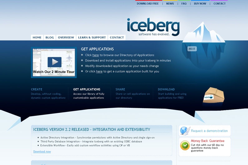Screenshot on Iceberg