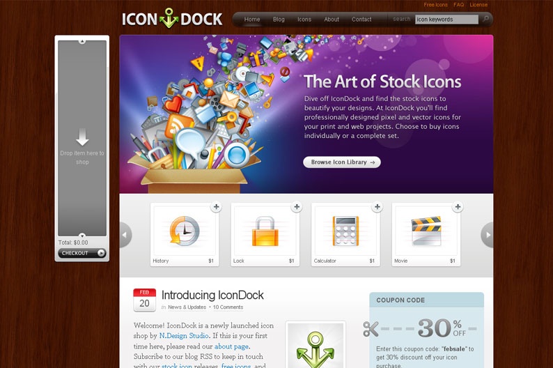 Screenshot on IconDock