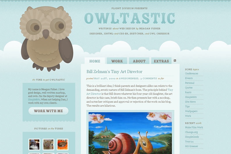 Screenshot on Owltastic