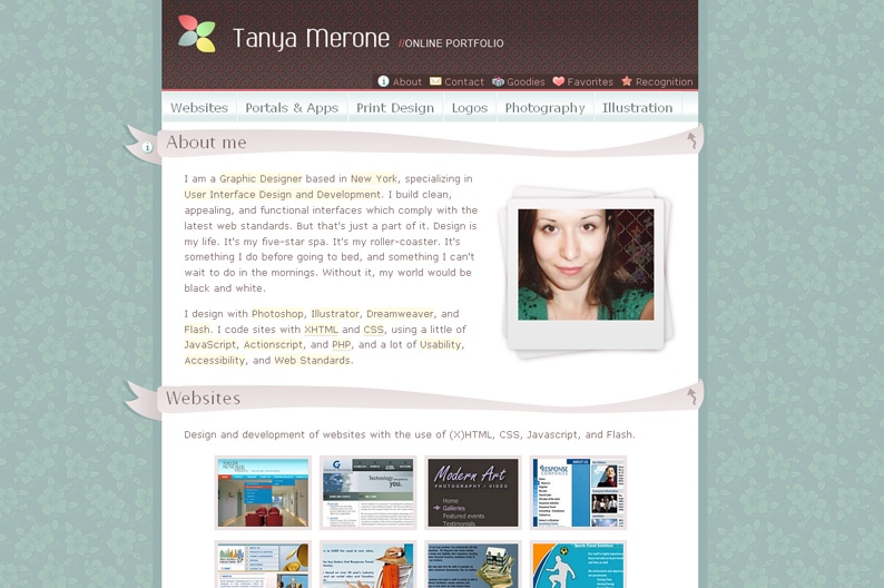 Screenshot on Tanya Merone