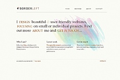 Borderleft web design inspiration