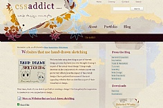 CSS Addict web design inspiration