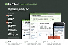 EveryBlock web design inspiration