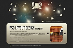 PSD Layout web design inspiration