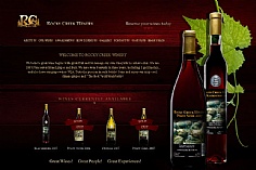 Rocky Creek Winery web design inspiration