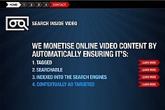 Search Inside Video web design inspiration