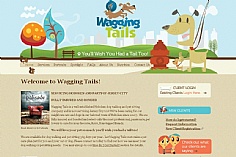 Wagging Tails web design inspiration