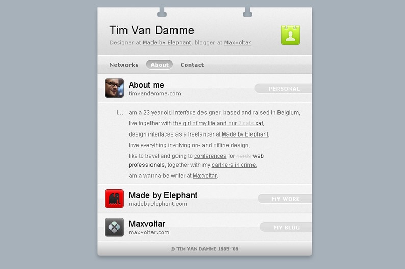 Screenshot on Tim Van Damme