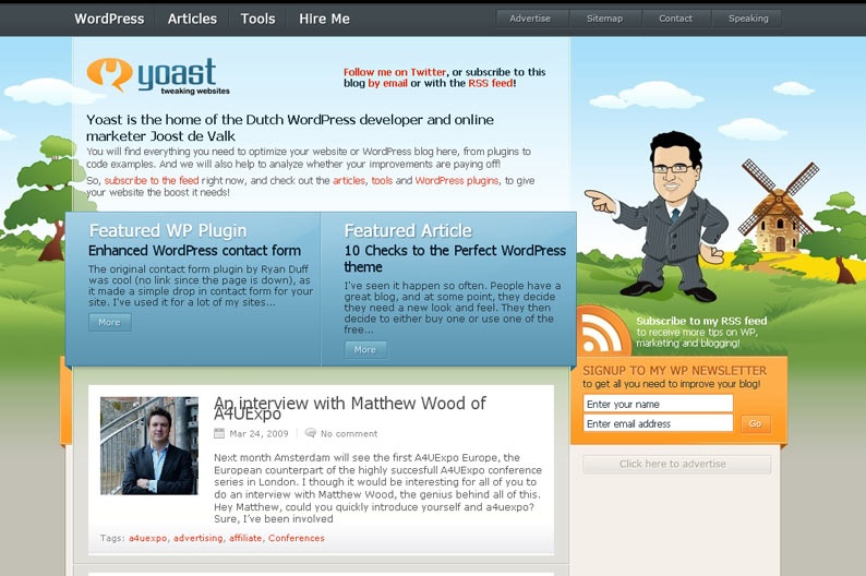 Screentshot on http://www.yoast.com
